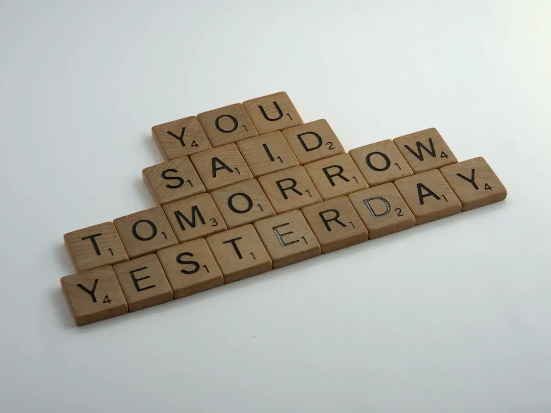 FootballR - NFL - Scrabble-Kacheln mit der Aufschrift „Du hast heute morgen gesagt“.