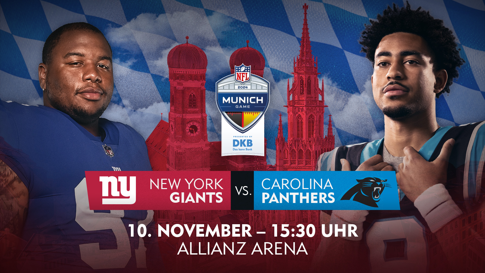 NFL Munich Game 2024 – Giants treffen in München auf Panthers